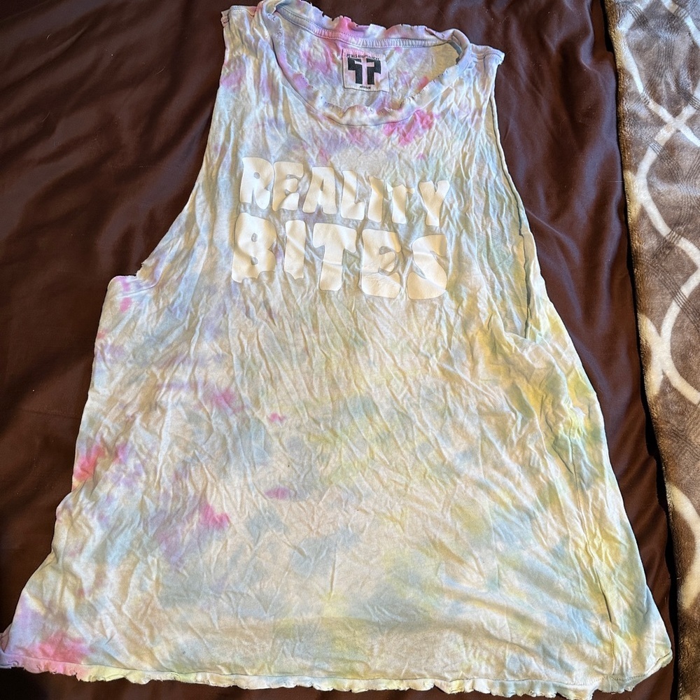 Reality Bites- Dolls Kill Tye Dye Muscle T
